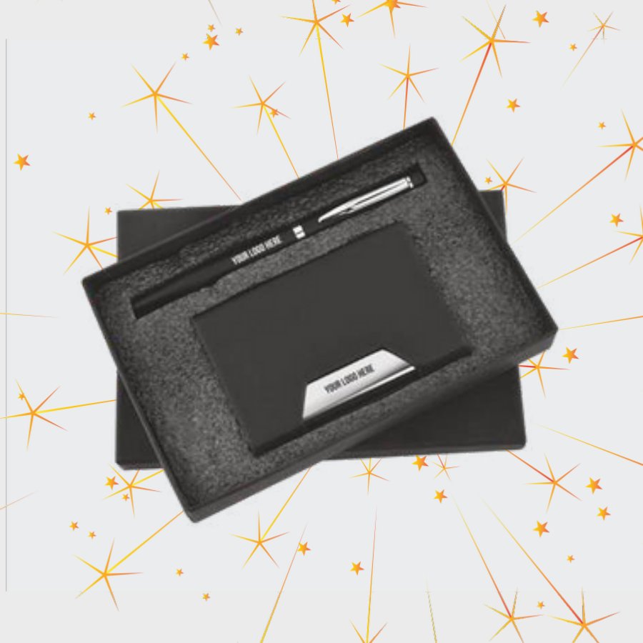 Cardholder & Pen Gift Set — Business Essentials by Minkaa Moments