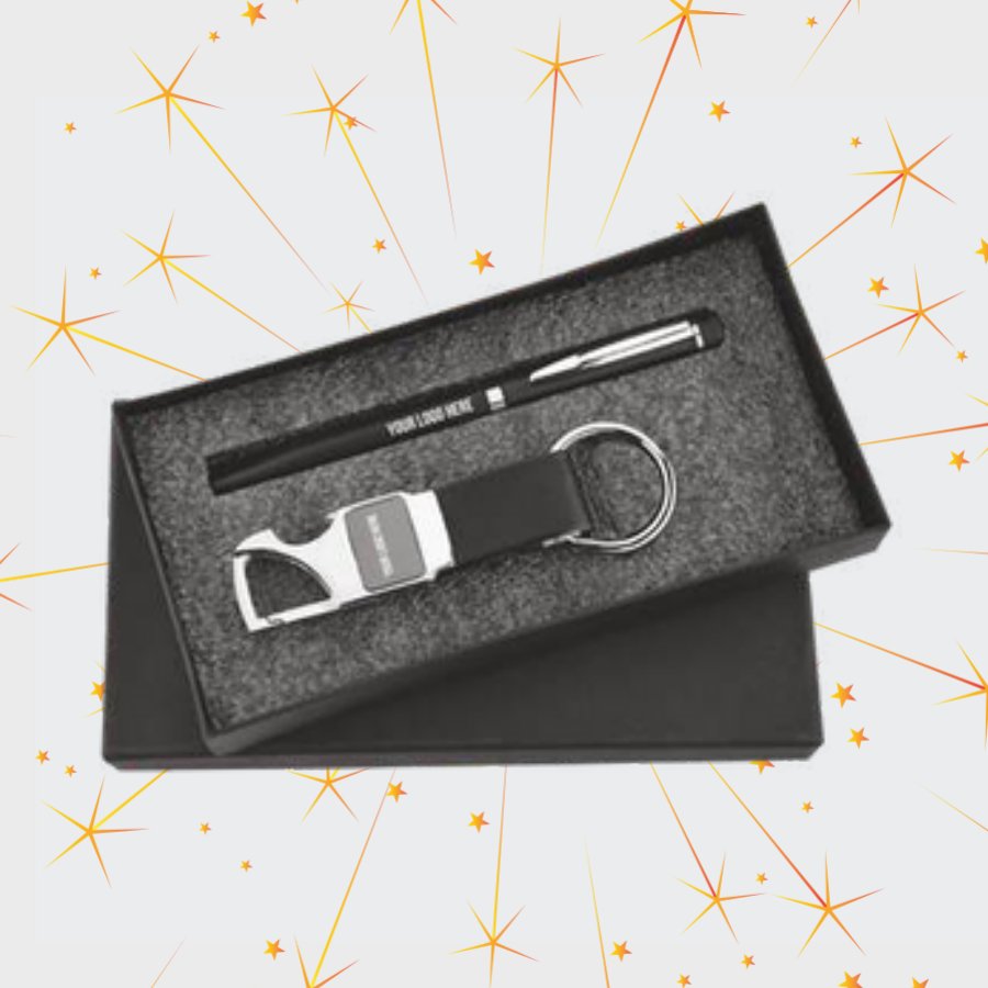 Keychain & Pen Gift Set — Executive Gifting by Minkaa Moments