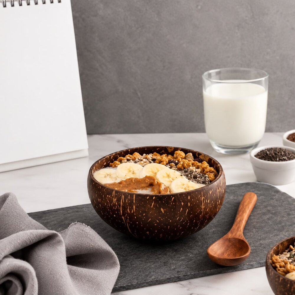 500 ML Bowl + Spoon — Sustainable Range by Minkaa Moments