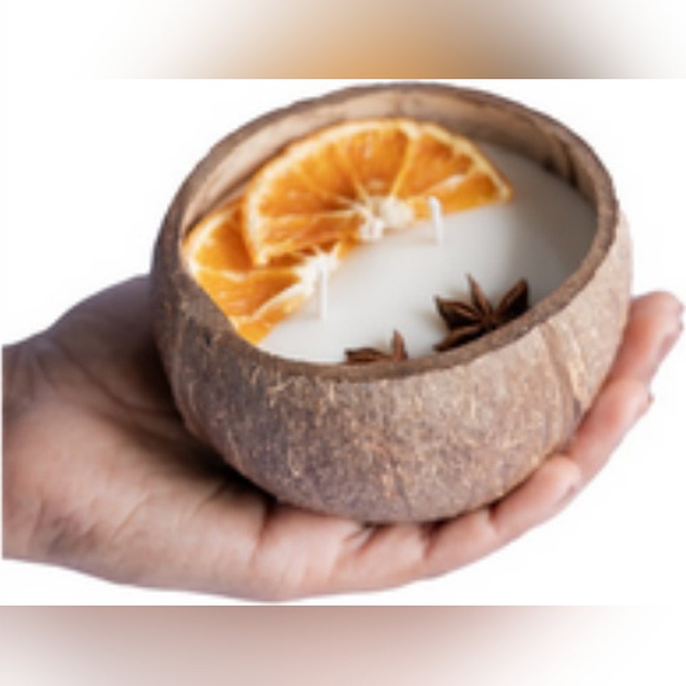 Orange Candle Large — Sustainable Range by Minkaa Moments