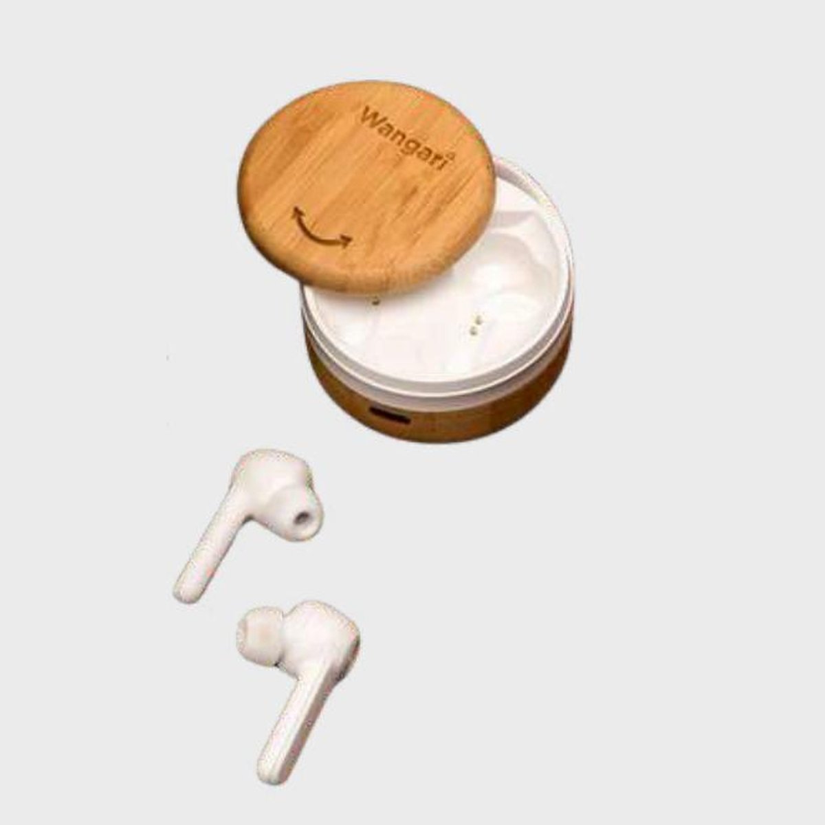 Cherry Bamboo Wireless Earbuds — Tech & Utility by Minkaa Moments